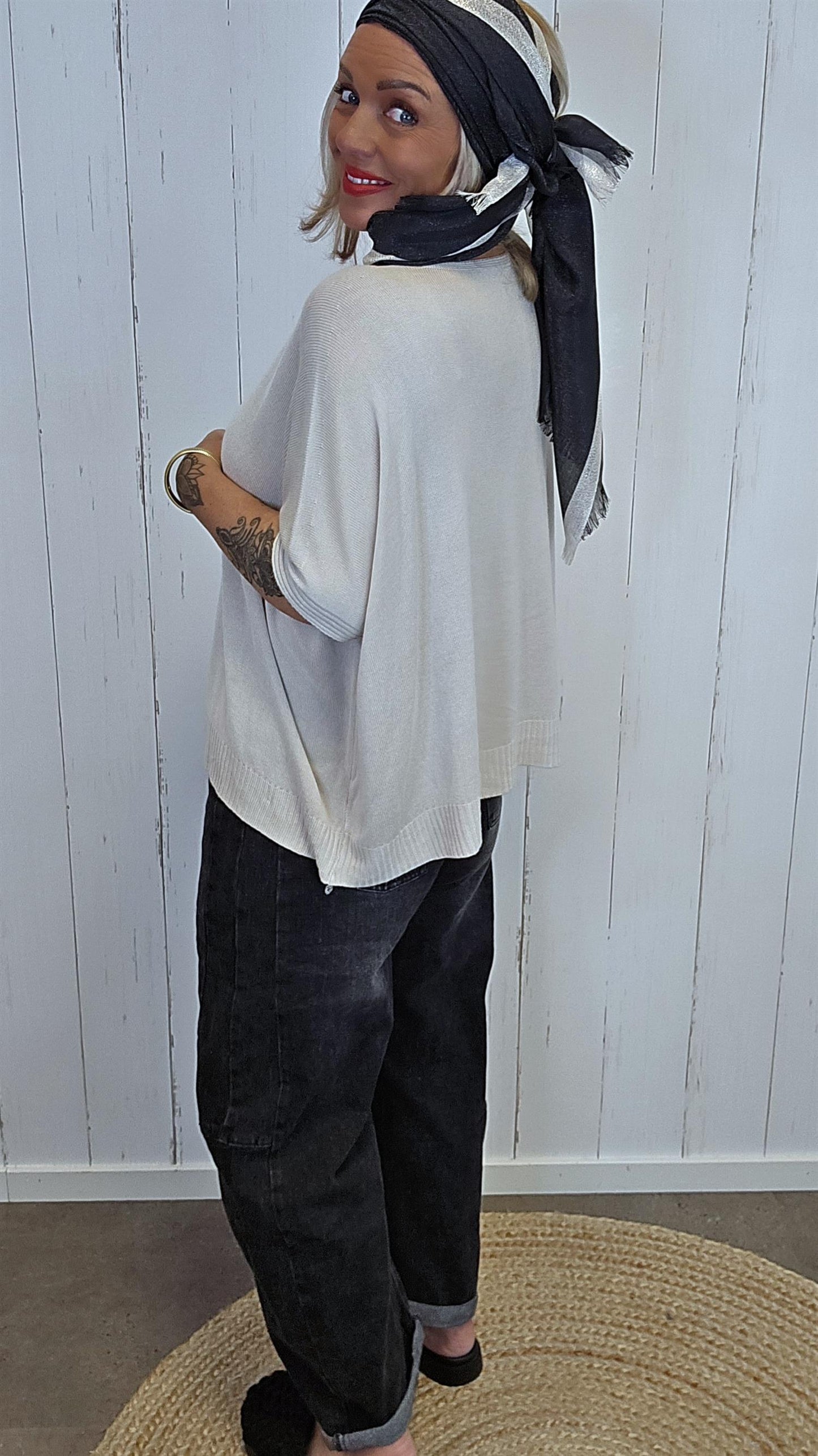 Ylva genser topp beige