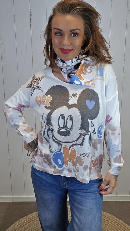 Henriette genser med skjerf