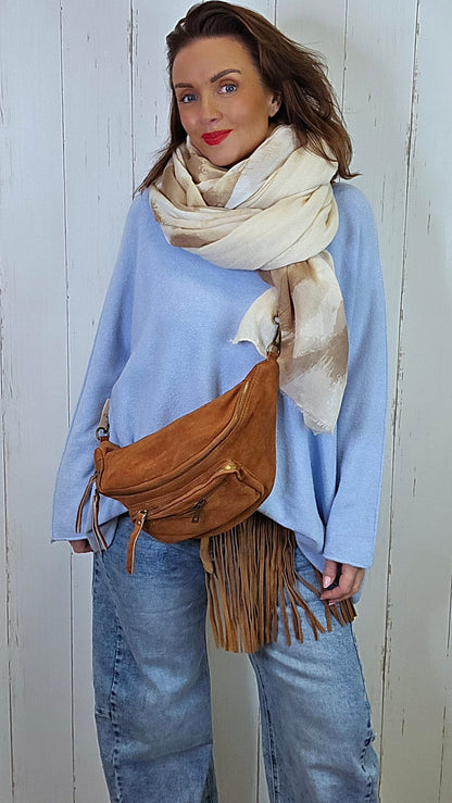 Seline skinn veske cognac