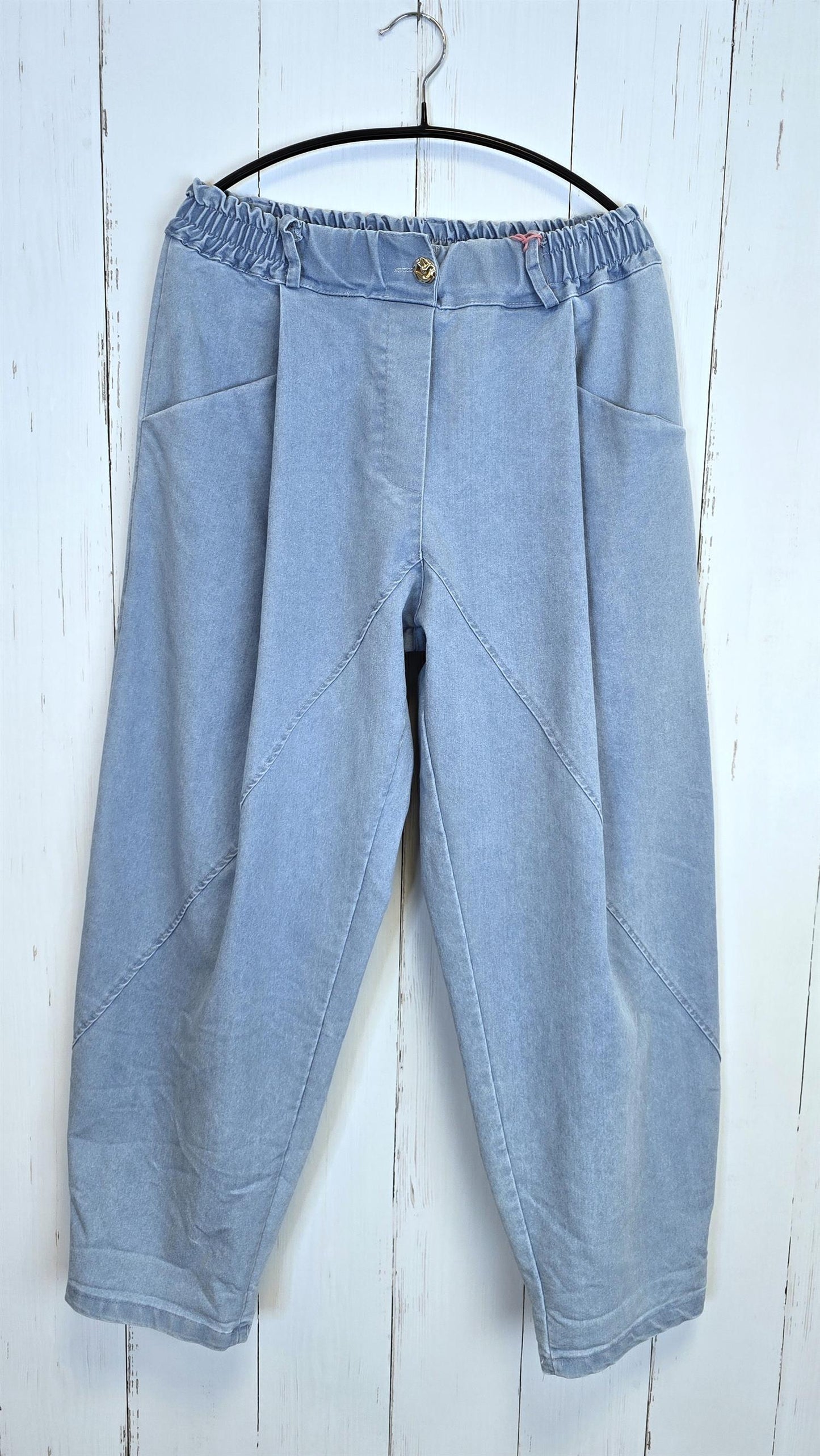 Iris bomullsbukse blå