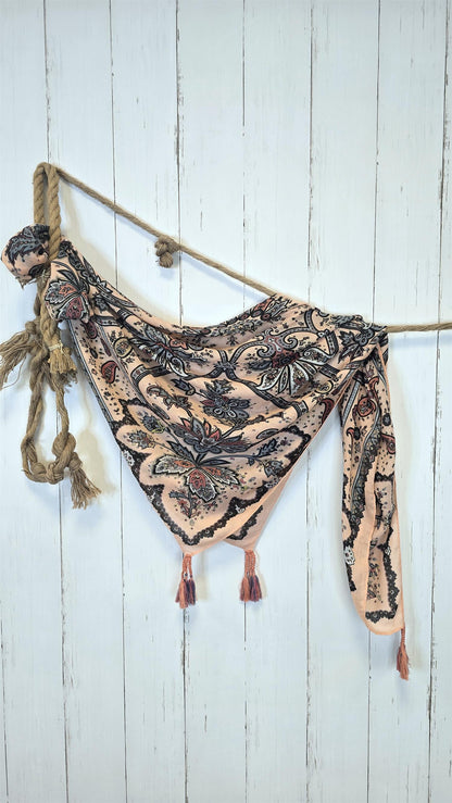 Pauline skjerf peach