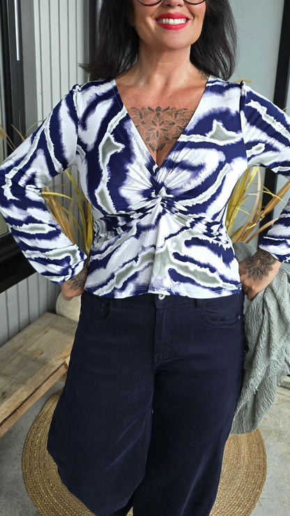 Nora topp navy