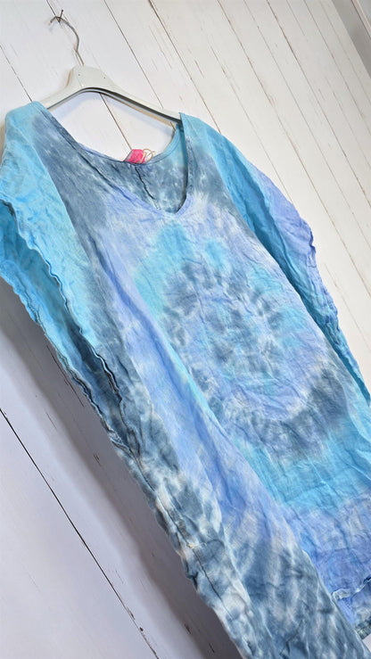 Tie Dye Linkjole Turkis