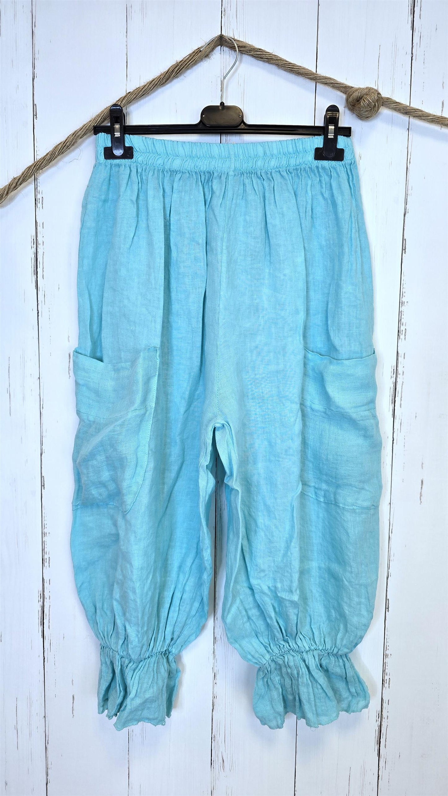 Sett Ponchotopp bukse turkis