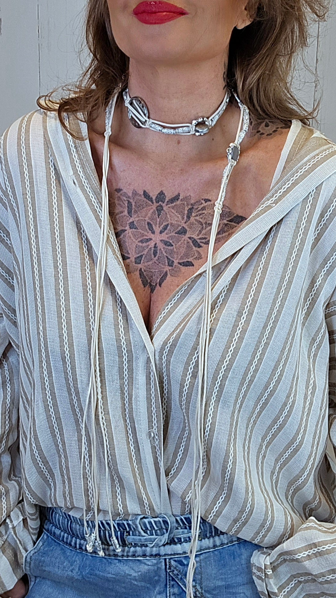 Ella knyte belte creme
