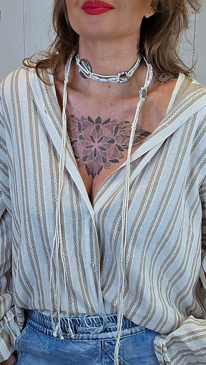 Ella knyte belte creme