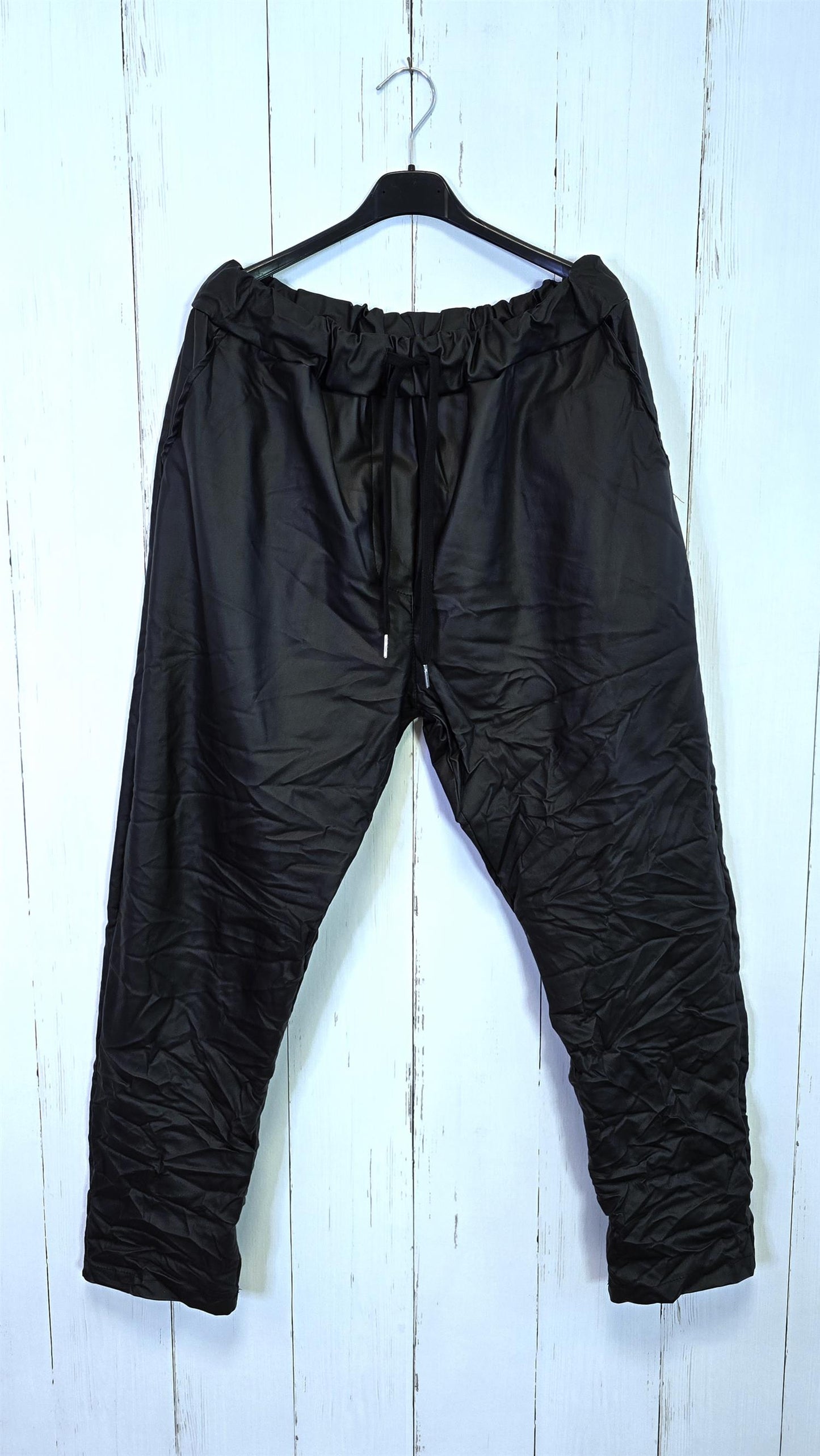 Nora skinnlookbukse svart