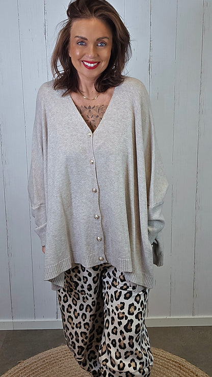 Enya cardigan taupe