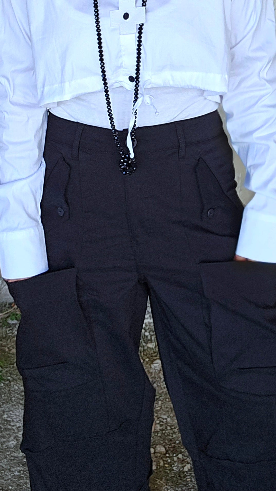 Short plenty pant svart