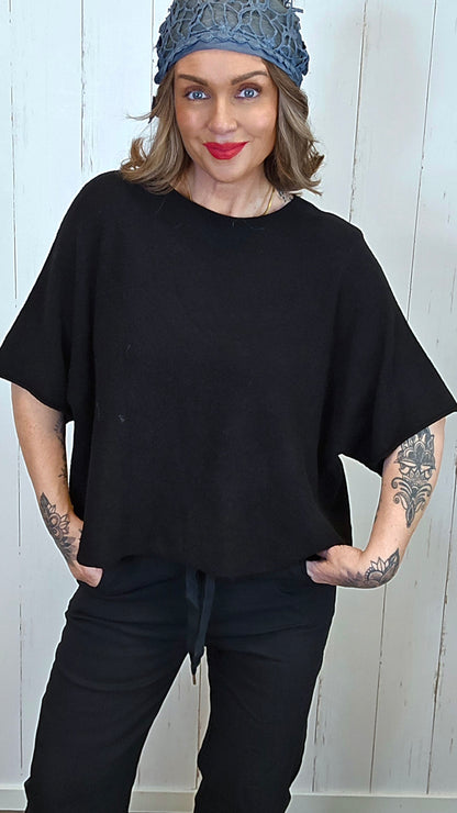 Luna genser topp svart