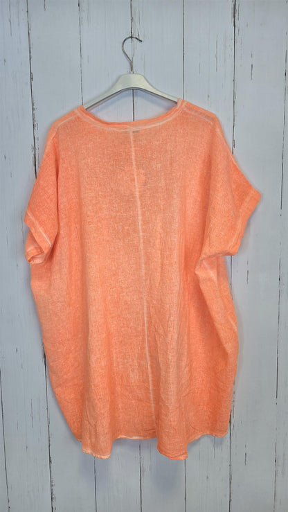 Bella Look Back topp orange