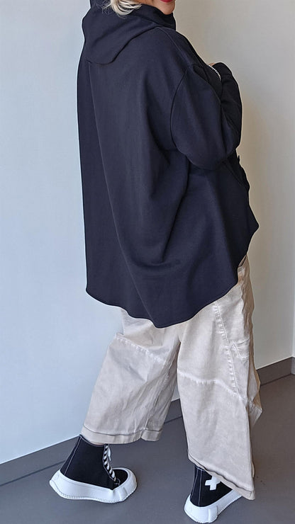 Tulle hette genser svart
