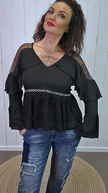 Juliette bluse svart