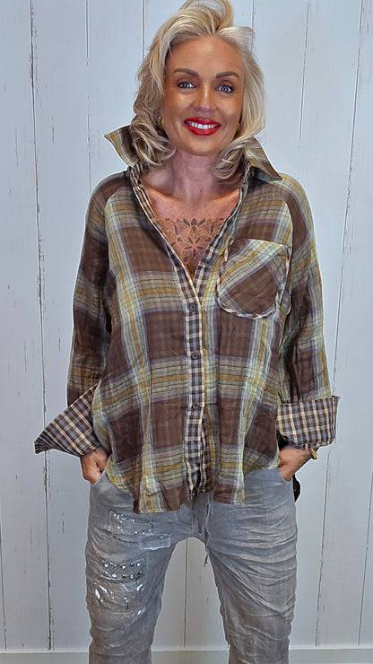 Wendy skjorte brun