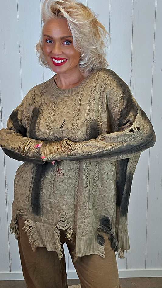 Poppy genser camel
