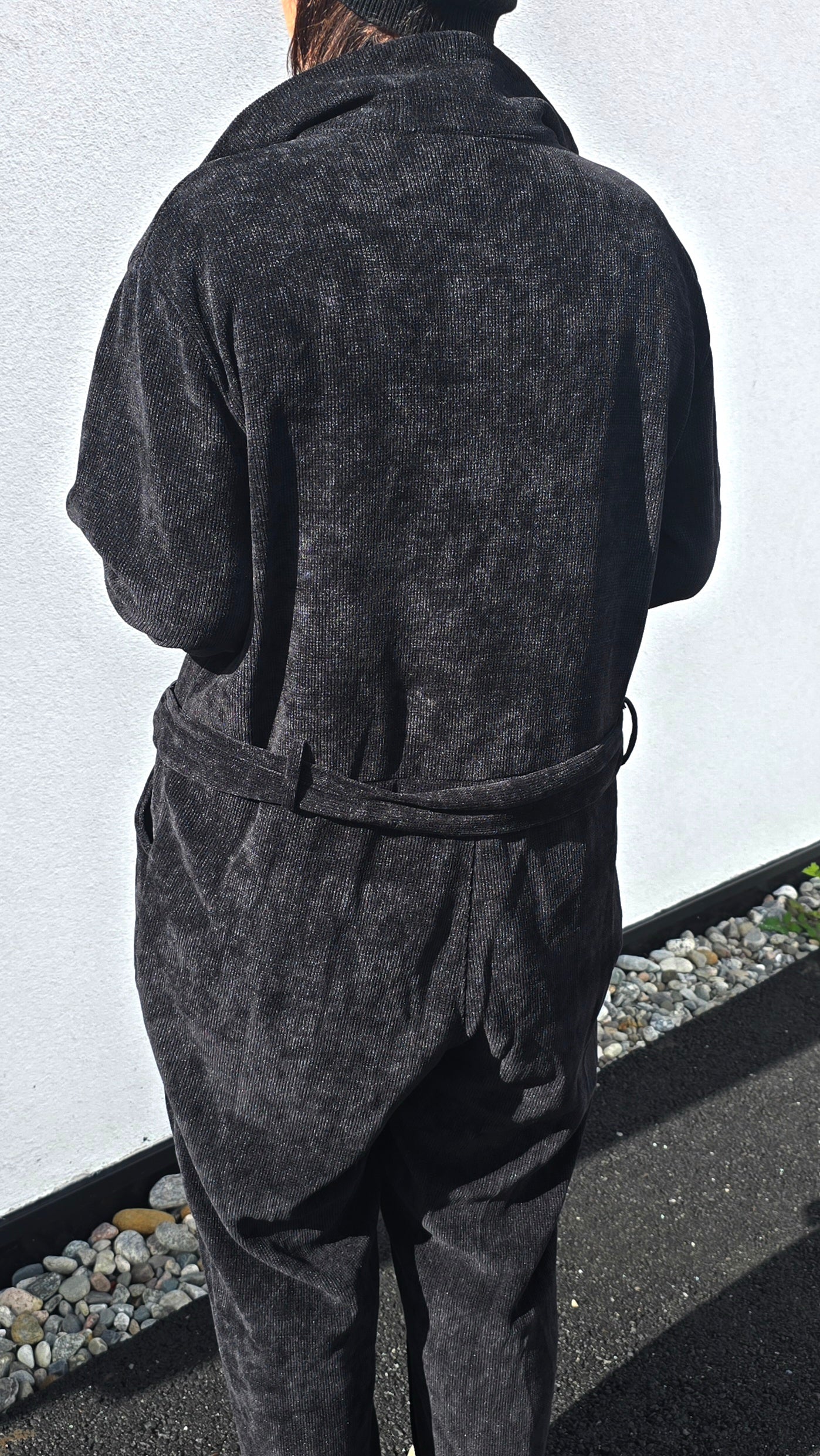 Minicord jumpsuite svart