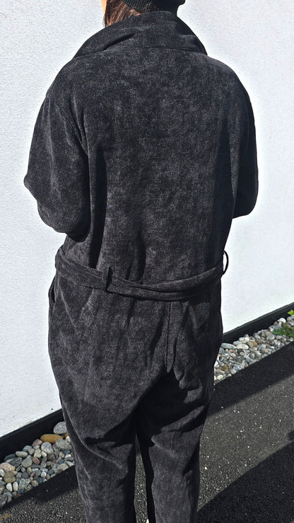 Minicord jumpsuite svart