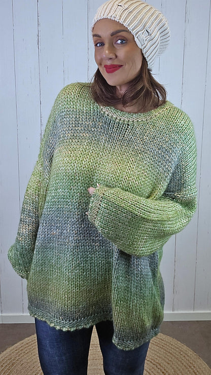 Grethe Strikkegenser Grønn