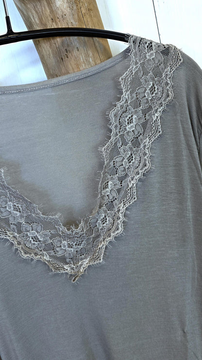 Lise kasjmir topp taupe