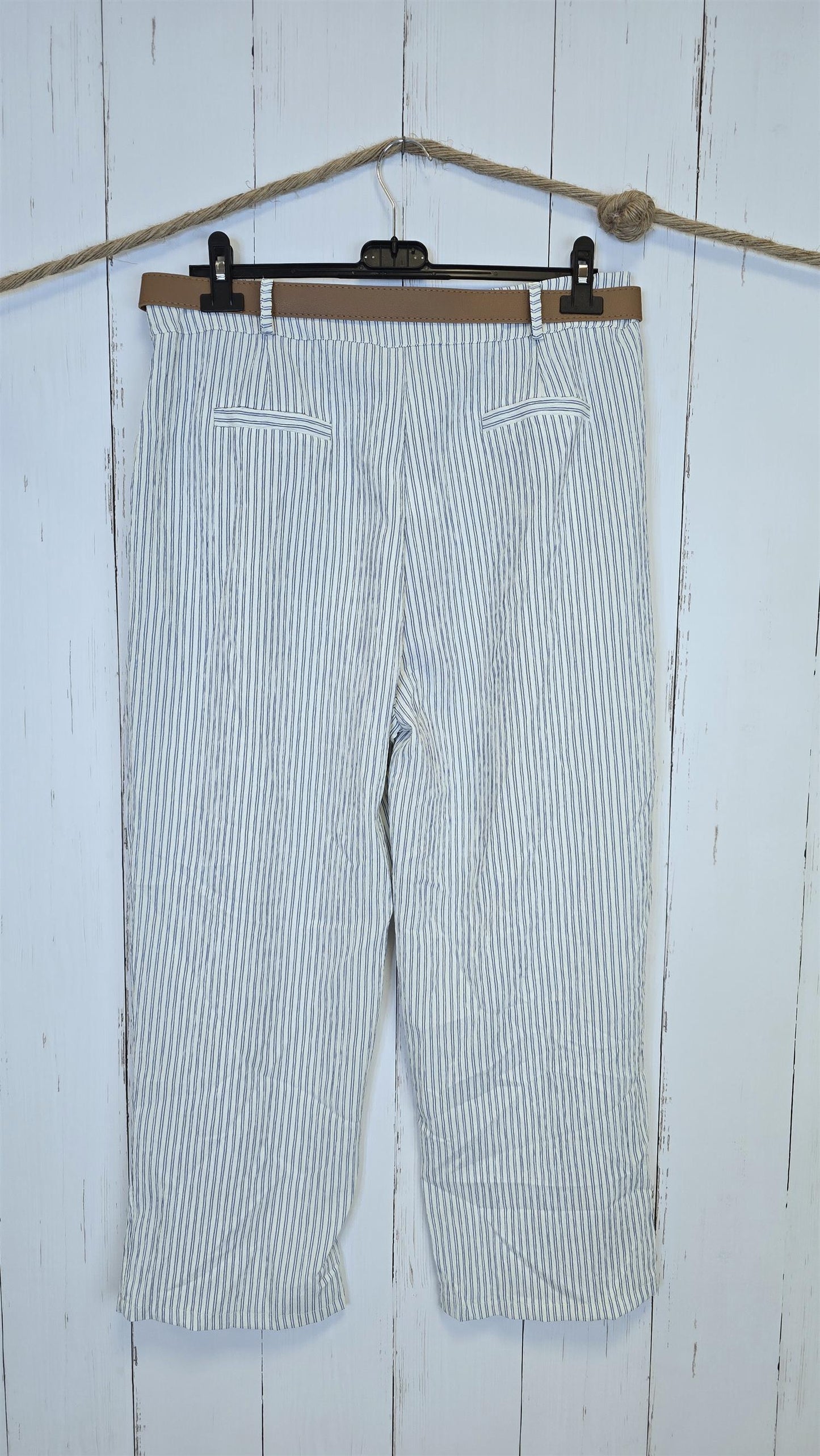 Siri stripete bukse blå/hvit