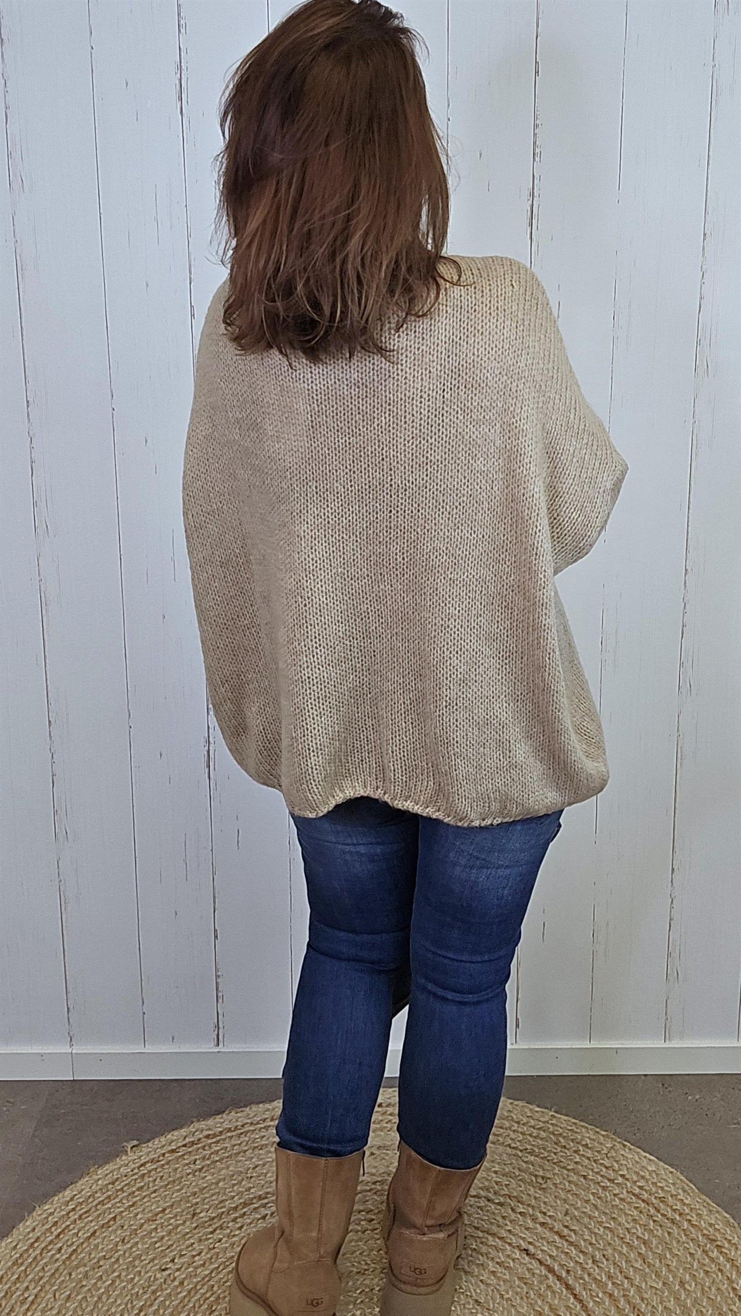 Bella Strikket Genser Camel