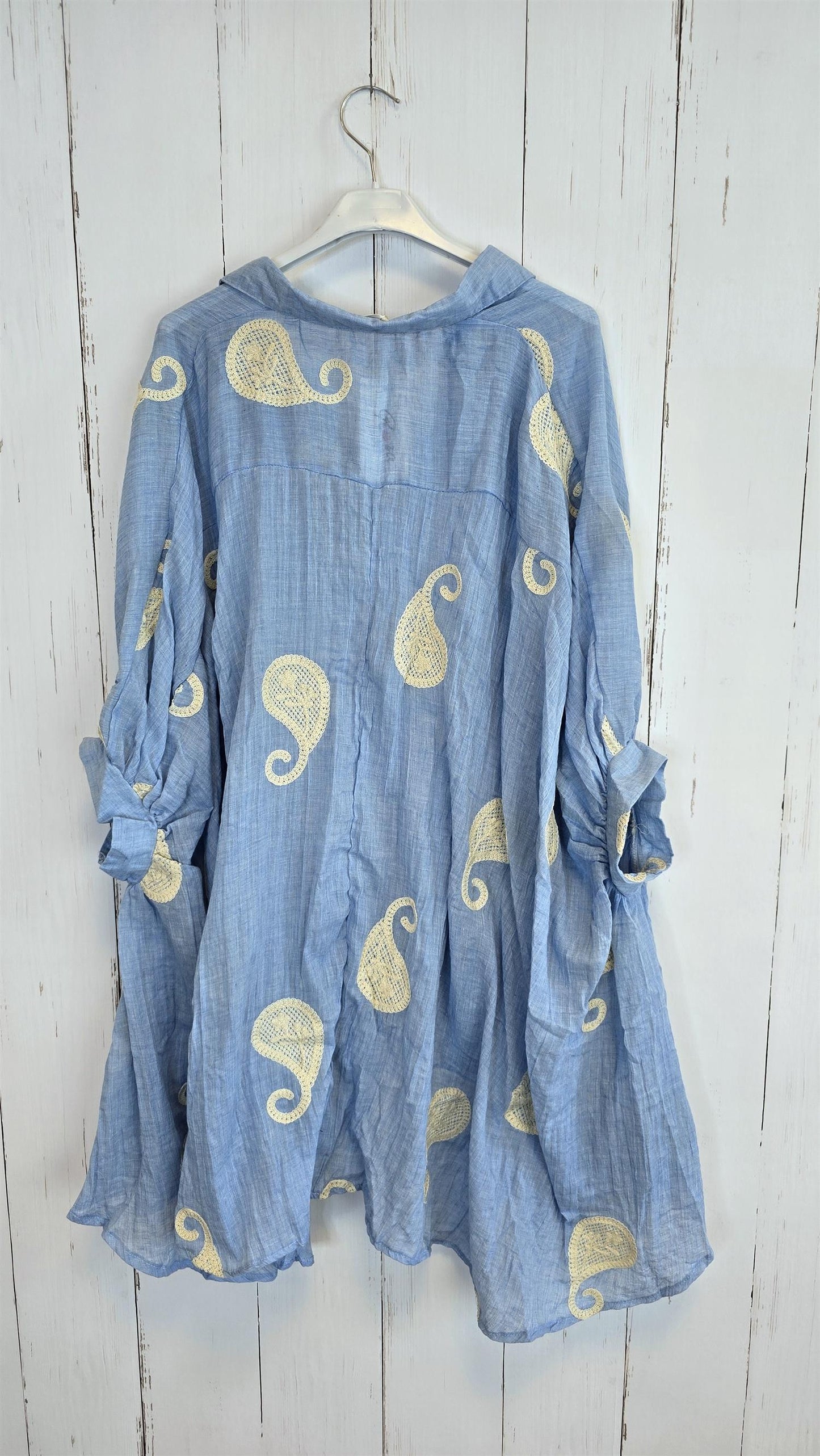 Sylvia skjorte med broderte detaljer