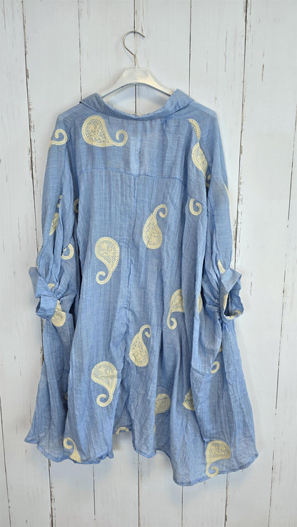 Sylvia skjorte med broderte detaljer