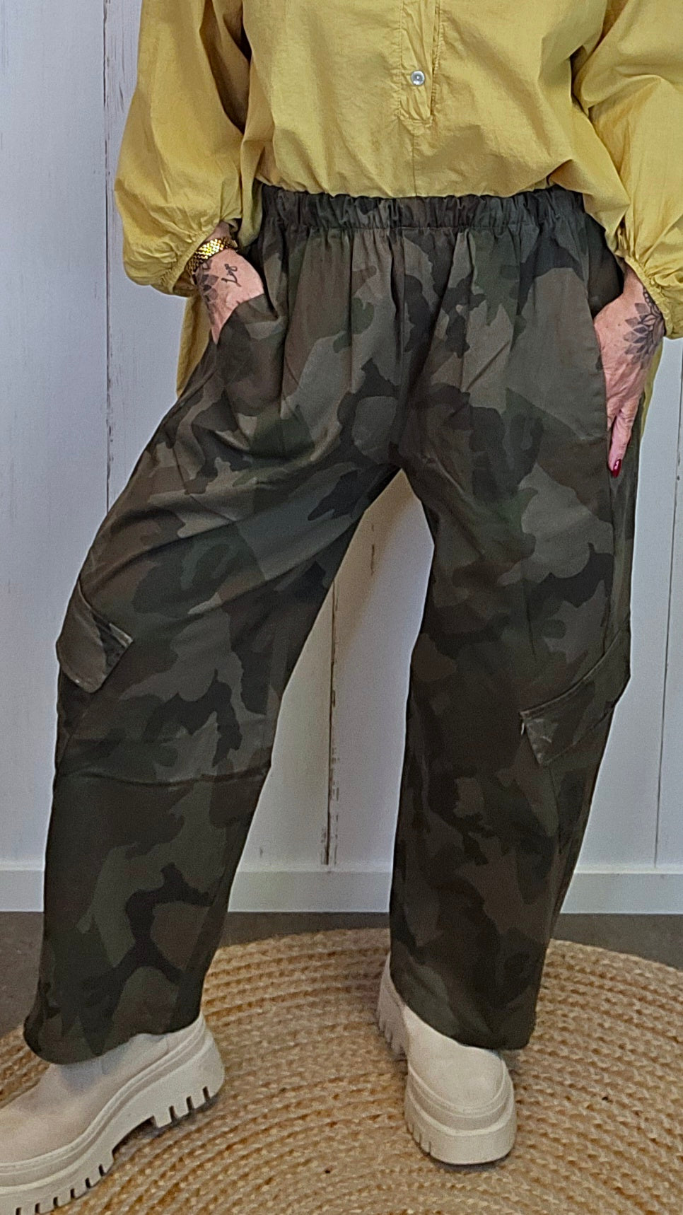 Isla camo cargobukse