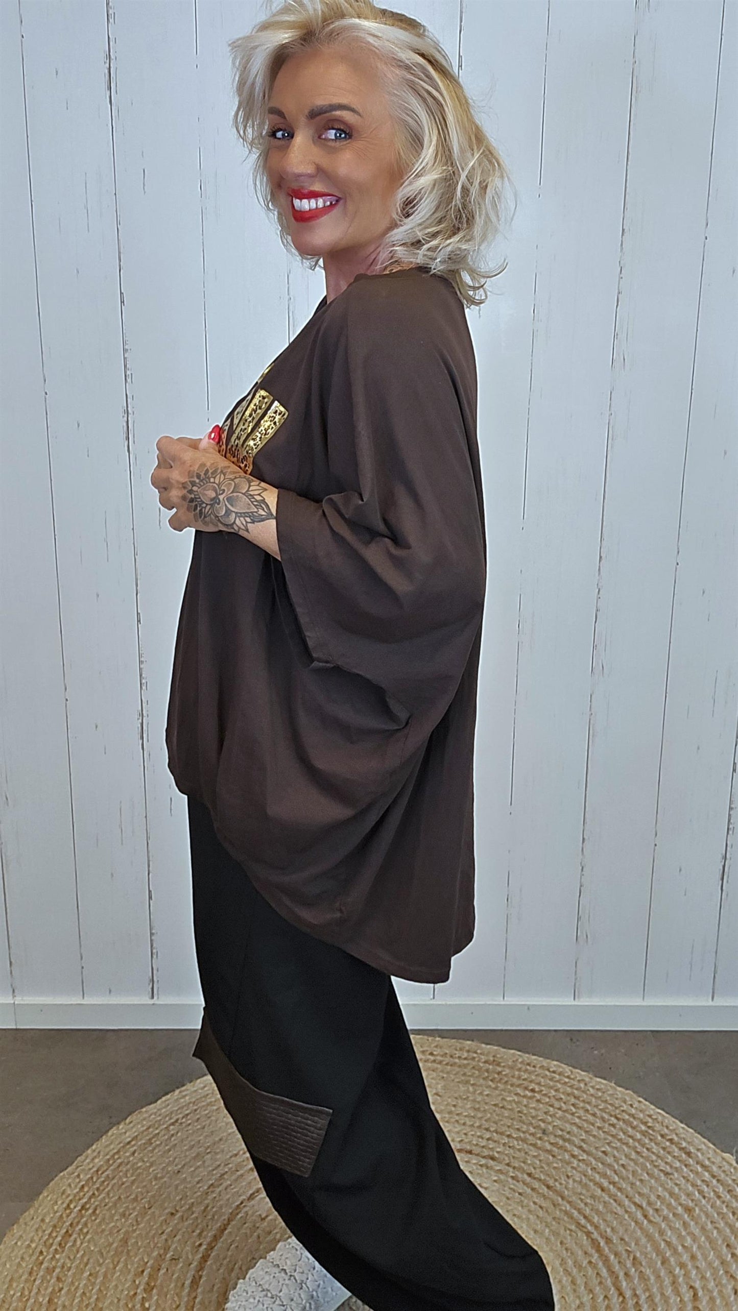 Stylish Topp brun