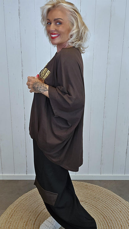 Stylish Topp brun