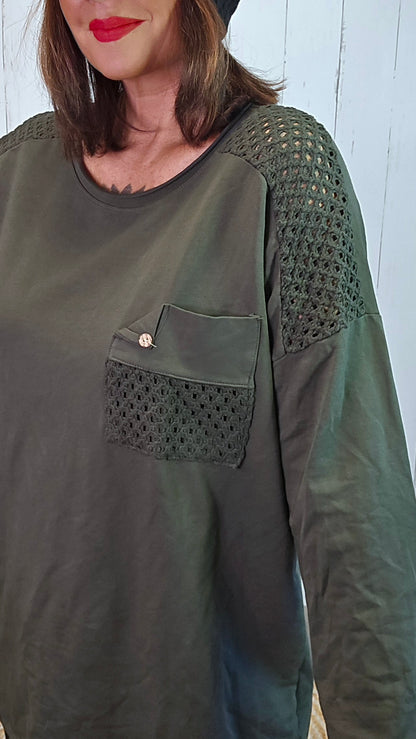 Elena topp grønn