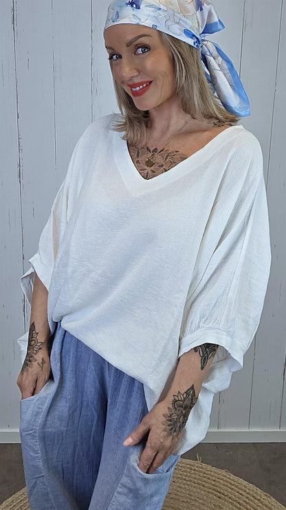 Emma skjerf blå