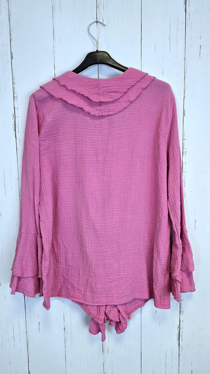 Jonna volang skjorte rosa