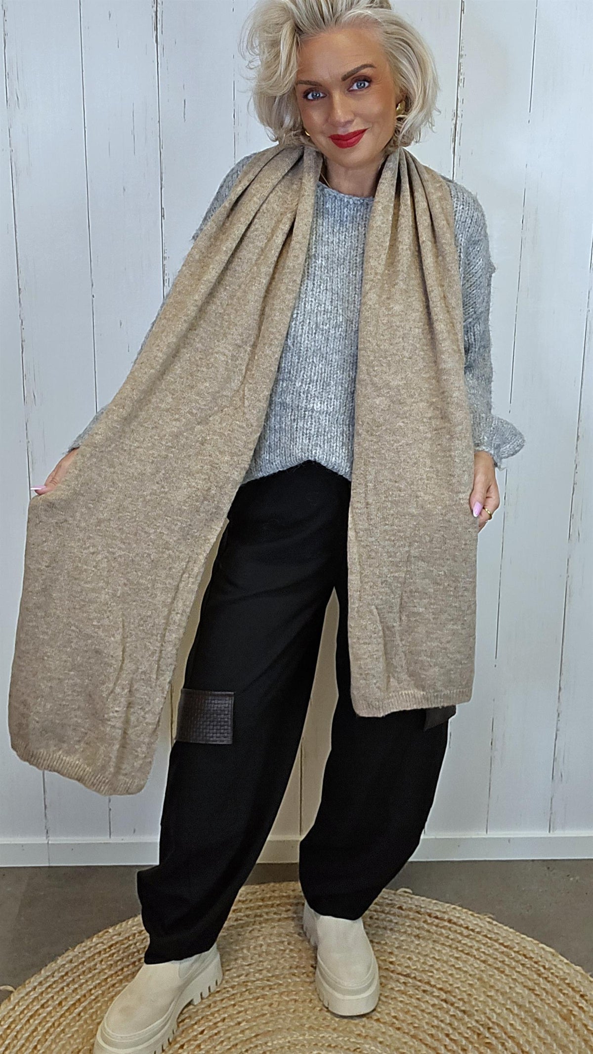 Zara skjerf camel