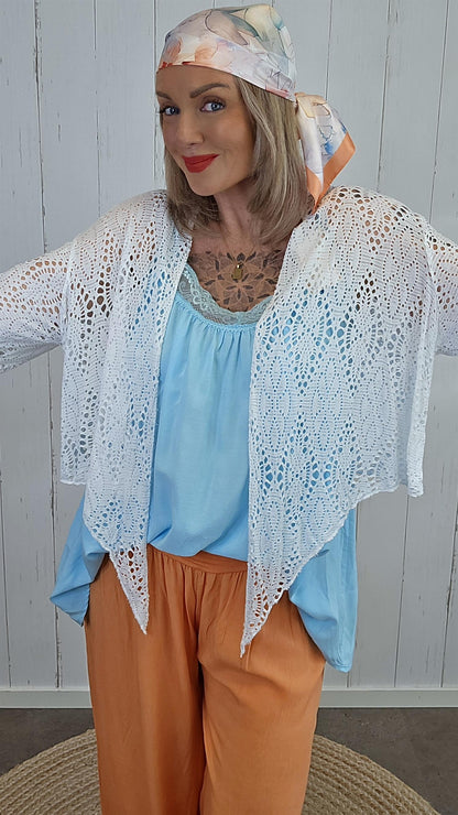 Karoline kort blondecardigan