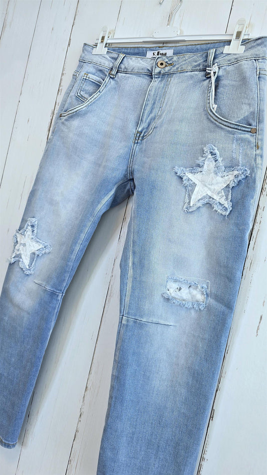 Alma Jeans med patch