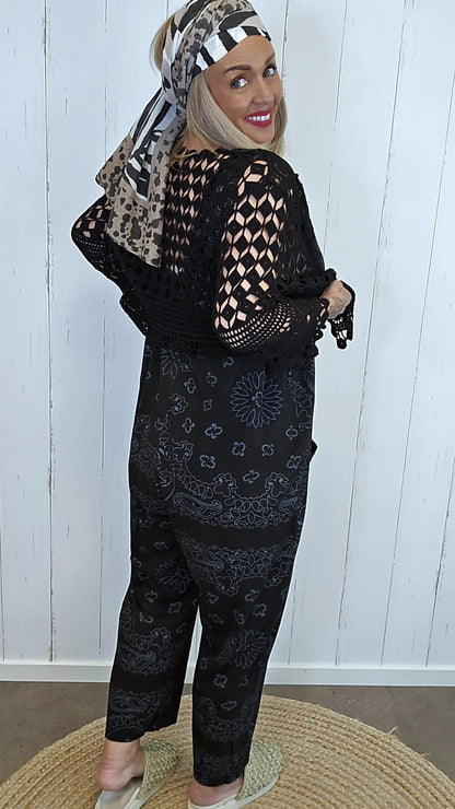 Frida jumpsuit svart