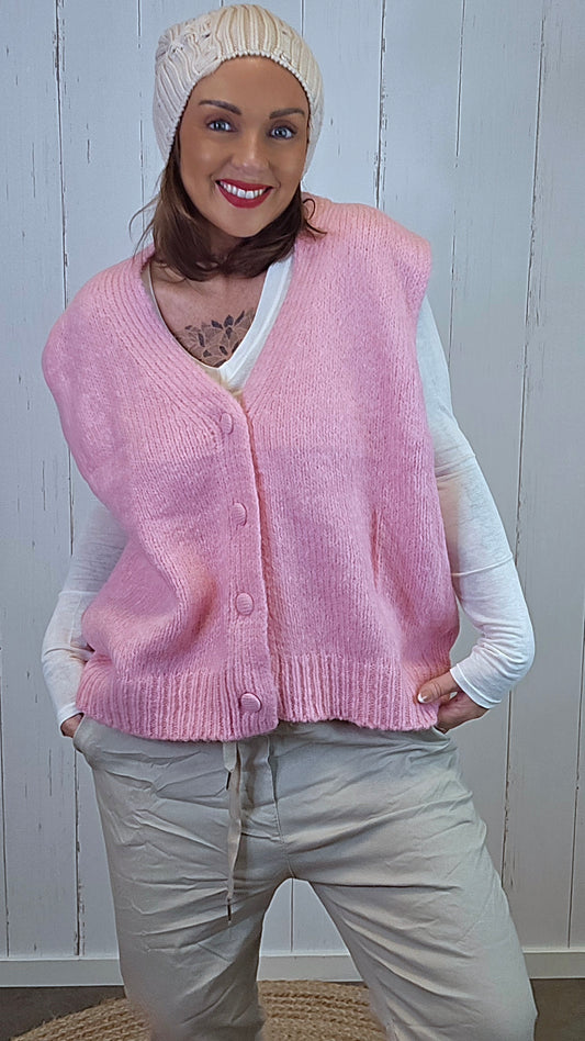 Ida Strikkevest Rosa