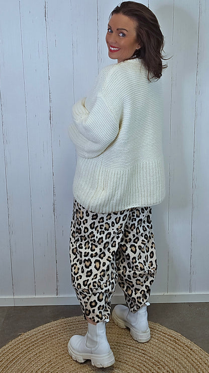 Emma Strikkegenser Creme