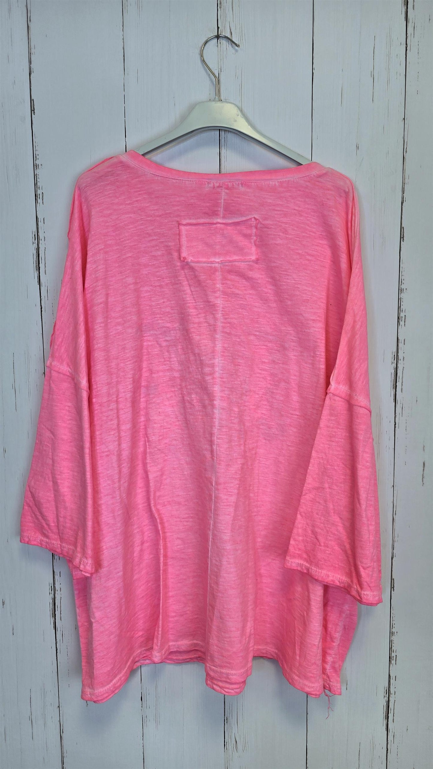 Future oversized topp neon rosa