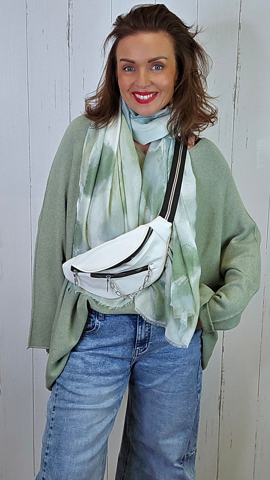 Julia belte veske hvit