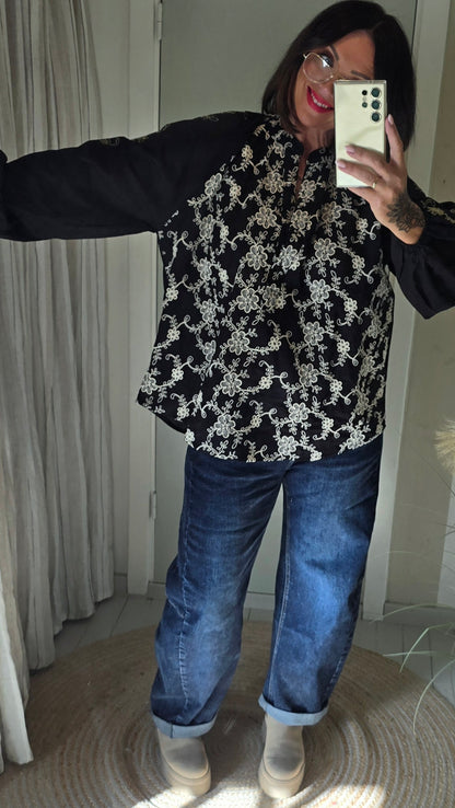 Bianca brodert bluse
