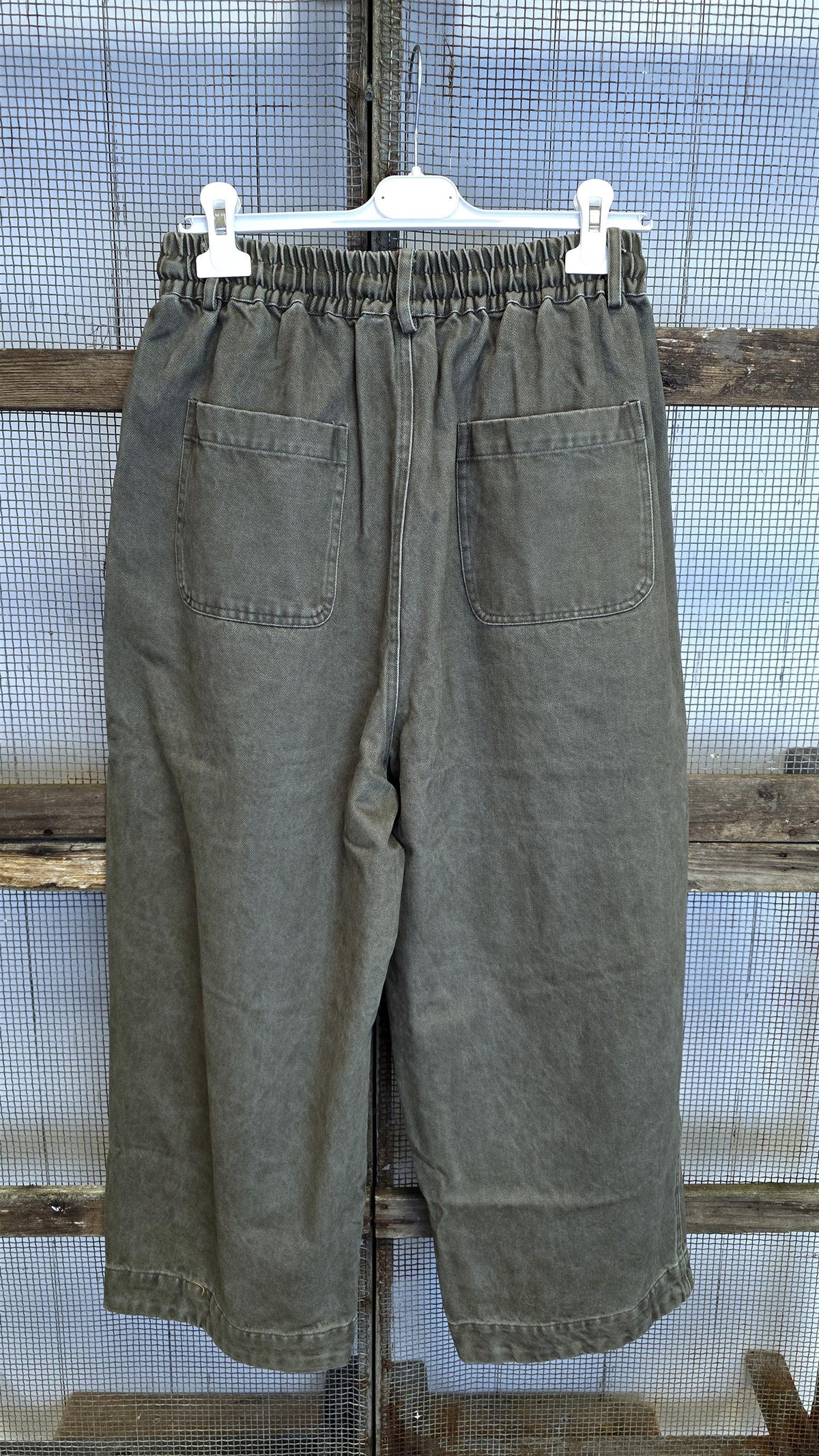 Karine Barrel jeans kaki