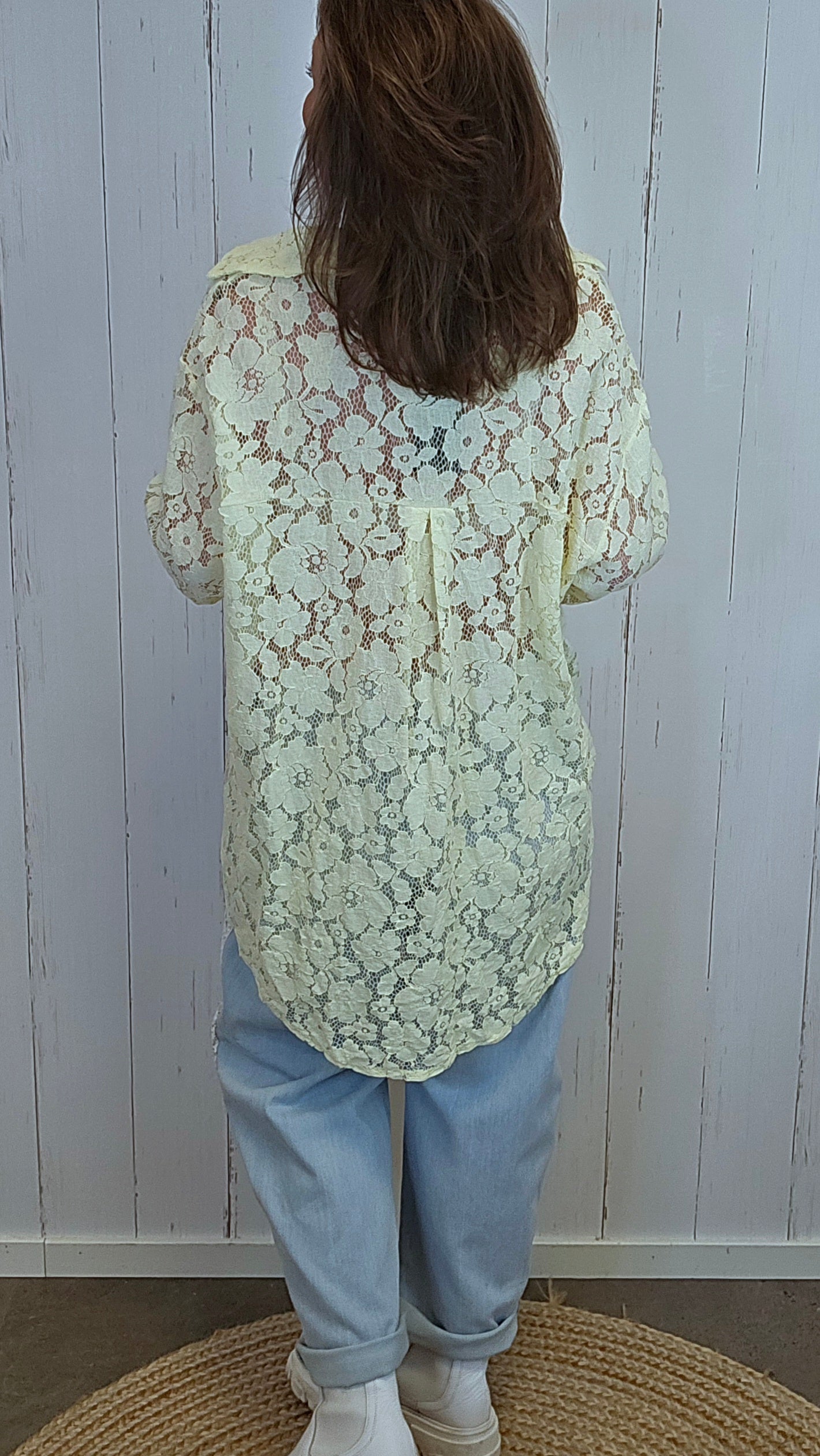 Alva blondeskjorte gul