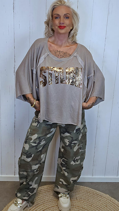 Camo barrel bukse