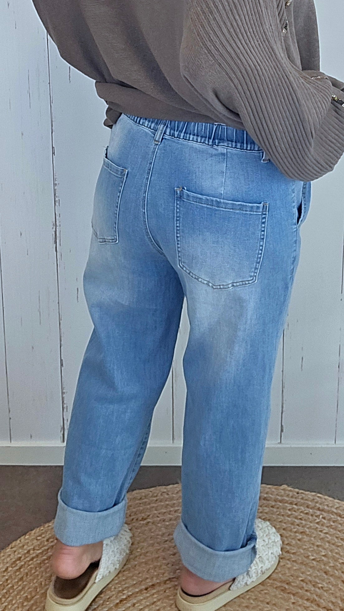 Cornelia Jeans med Strikk