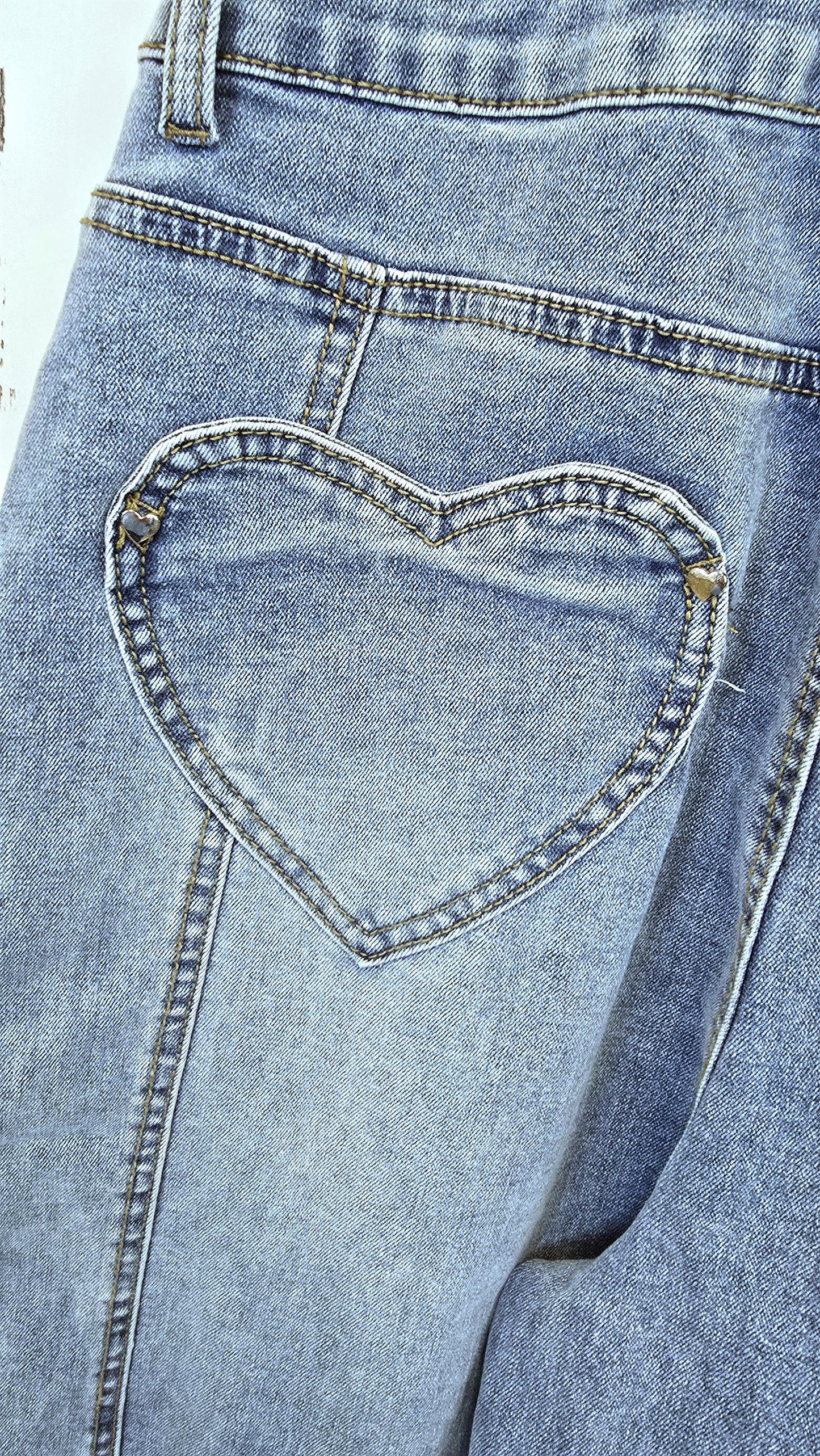 Ane denim snekkerbukse