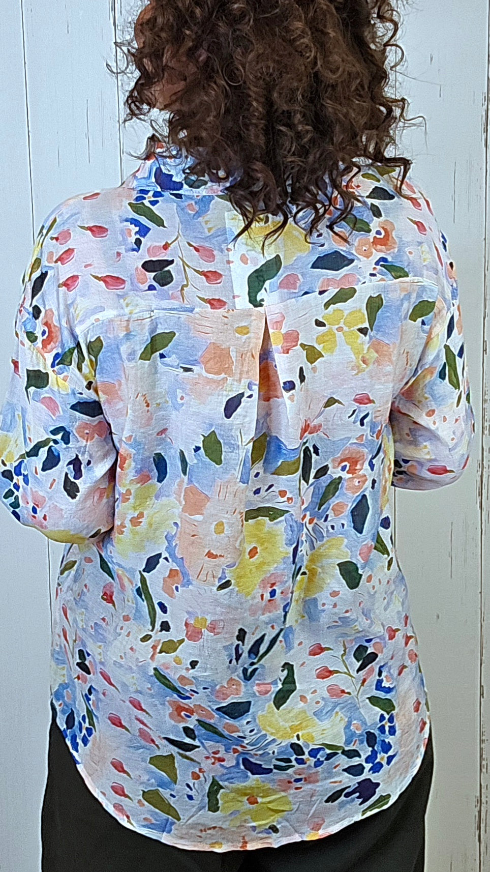 Sofie bomullsskjorte multicolor