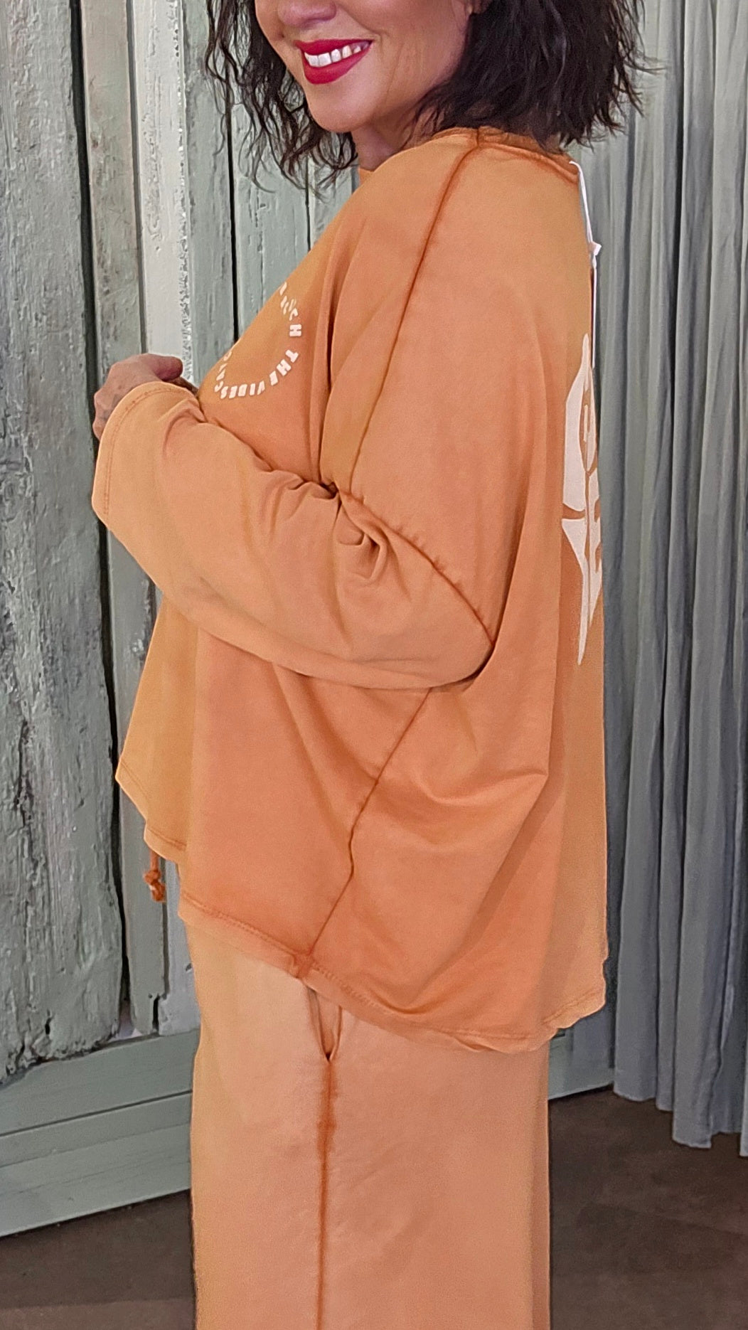 Good Vibes genser orange