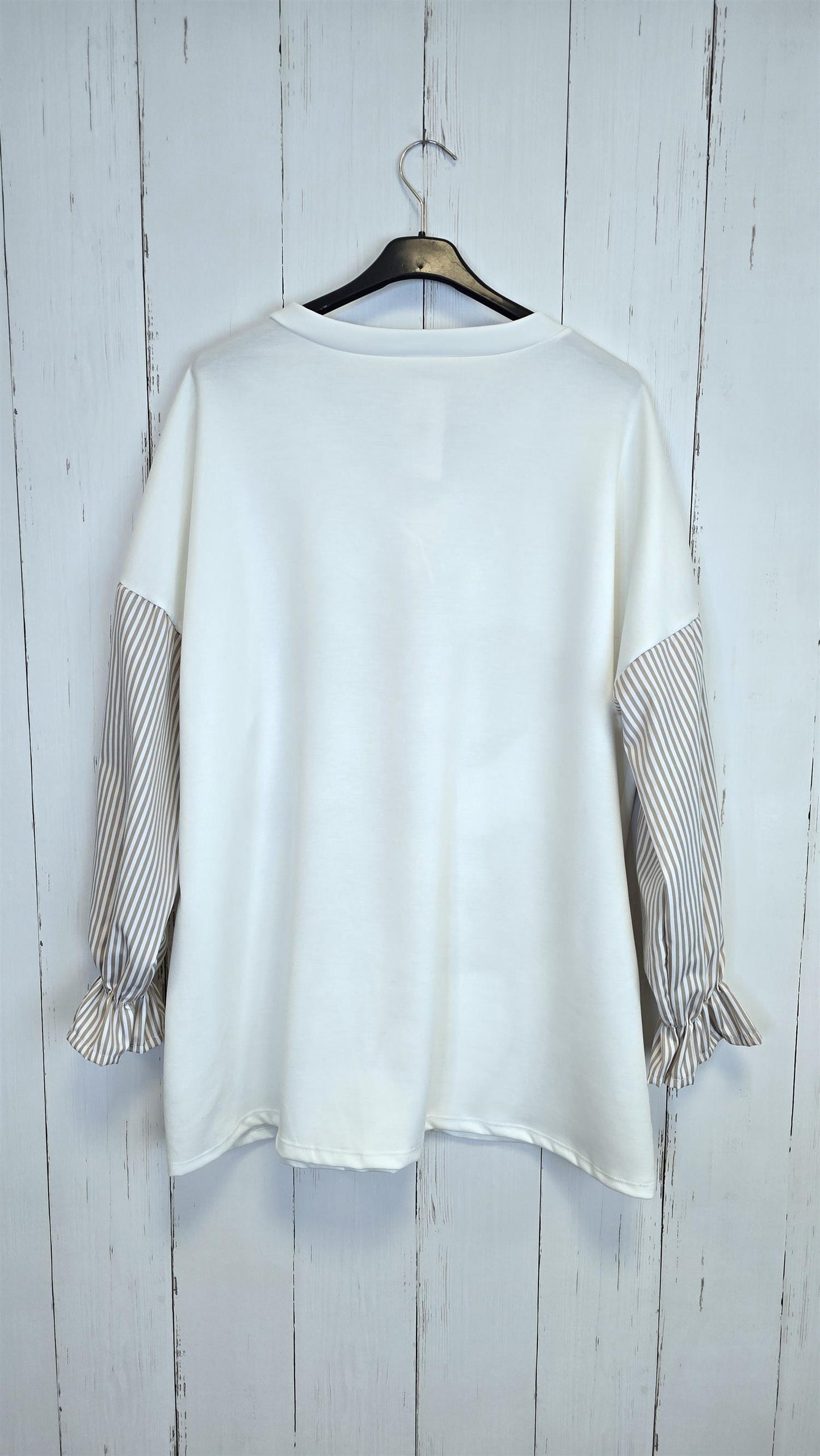 Sandra topp beige print